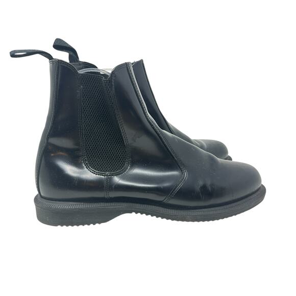 Dr. Martens Flora Chelsea Boots Pull-On Leather Polished Black‎ Size US 9 - Picture 8 of 13